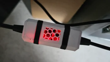 ESP32C3 Super Mini Geh&auml;use с кабелем и резиновой прокладк..