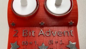 2-битный держатель для чайной свечи Advent