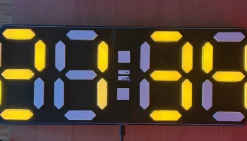 BCLOCK - 7-сегментные неопиксельные светодиодные часы.......