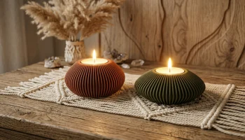 Ребристый параметрический подсвечник Modern Boho......