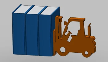 Книжный вилочный погрузчик 1
