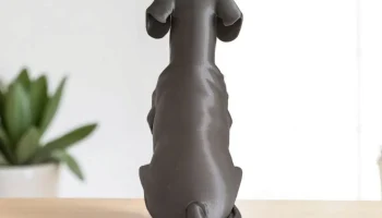 Минималистская современная фигурка таксы, скульптура... 3