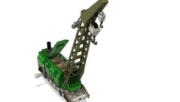 Железнодорожный кран с паровым приводом Ardelt 57 тонн - Deu