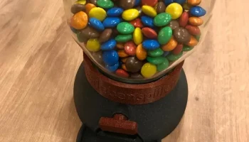Стеклянный диспенсер для конфет Nutella (обновлен для M&M's  3