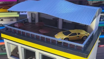 Гараж/здание гоночной ямы для автомобилей Hot Wheels и автом 4