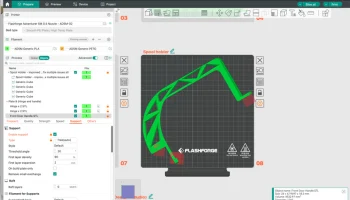 Flashforge Adventurer 5M (AD5M) УЛУЧШЕННЫЙ держатель кату... 8