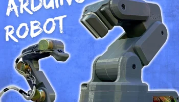 Компактная рука робота (Arduino) - напечатана на 3D-принт.. 1