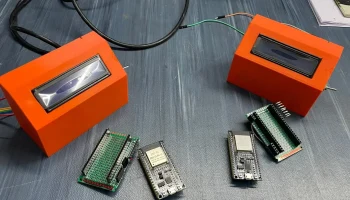 Корпус текстового терминала LoRa с ЖК-дисплеем 16x2 и гне..
