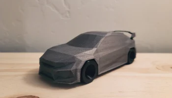 Обновленный - низкополигональная Honda Civic Type R.........
