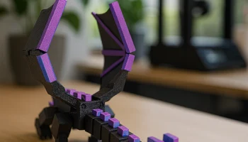 Принт Flexi Ender Dragon на МЕСТЕ | Майнкрафт Дракон | Ло... 2