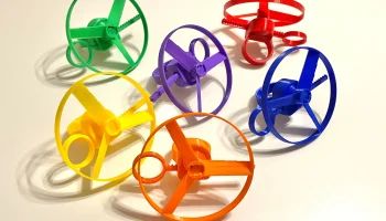 Кольцо на палец Pull Copter - отпечаток на месте......