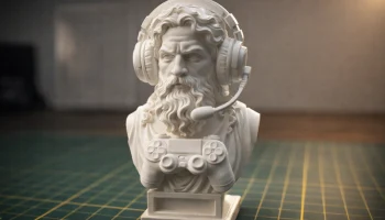 Зевс игровой бюст мраморный