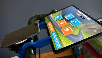 Велотренажер, крепление для iPad