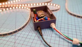 WLED + ESP32 Коробка-держатель с магнитной крышкой