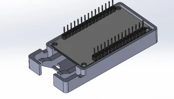 Крепление на плату ESP32 с доступом к кнопкам........