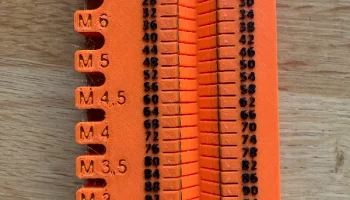 Мой винт/болт имеет размеры от 2 до 10 мм, включая 2,5, 3,5, 1