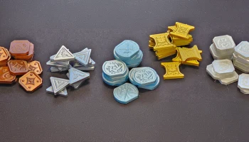Монеты, вдохновленные D&D - набор валют для ролевых игр (золото, серебро, медь, платина, электрум) 5
