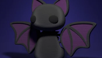 Шарнирная гибкая летучая мышь для 3D-печати........ Шарнирная гибкая летучая мышь для 3D-печати........