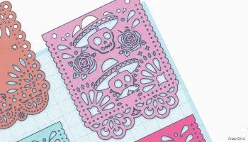 Papel Picado (Шаблоны и рисунки) для Dia De Los Muertos (..