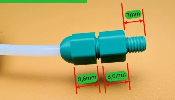 PC4-M6x1.0 Соединитель трубки из ПТФЭ 2