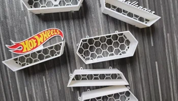 Настенный держатель для коробки Hot Wheels на стене 1:64 5