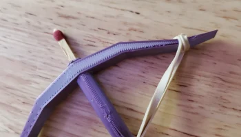 Лук и стрелы из спичек дальнего действия. Простая и легка... 3