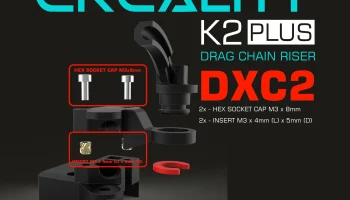 CREALITY K2PLUS - ПОДЪЕМНИК ЦЕПИ [ОРИГИНАЛ И ЭКСТРУДЕР DX... 1