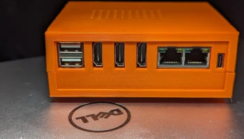 Оранжевый чехол для Pi 5 Plus 2
