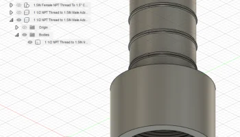 Трубная резьба с внутренней резьбой NPT 1-1/2 дюйма на перех