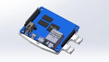 Orange Pi Zero2 din 35 монтажный кронштейн на рейку........