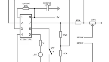 Датчик влажности почвы своими руками на основе ATTINY13A .. 6