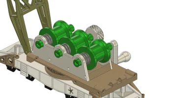 Железнодорожный кран с паровым приводом Ardelt 57 тонн - Deu 3