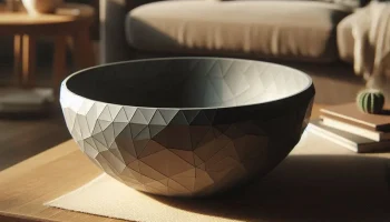 Потрясающая низкополигональная дизайнерская чаша......