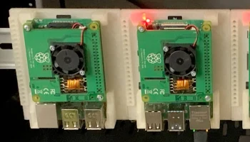 Крепление на DIN-рейку для Raspberry Pi 4