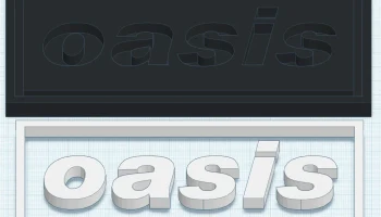 Табличка с логотипом Oasis 2D Wall Art - Художественный п... 2