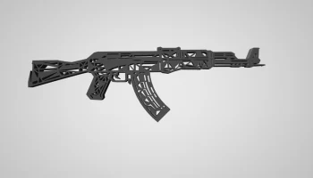 АК-47 Геометрическое настенное искусство...... АК-47 Геометрическое настенное искусство......