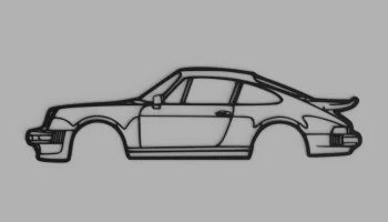 Настенное искусство Porsche 911 Classic Old Silhouette......