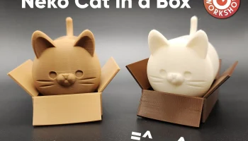 Кот Неко в коробке =^._.^= Без поддержек