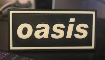Табличка с логотипом Oasis 2D Wall Art - Художественный п... 1