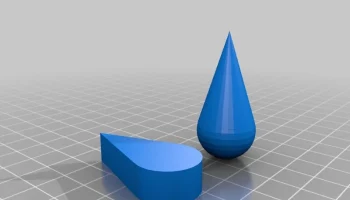Openscad Дождевая капля 1