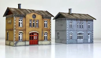 Железнодорожный вокзал в масштабе 1:87 (масштаб H0) 4