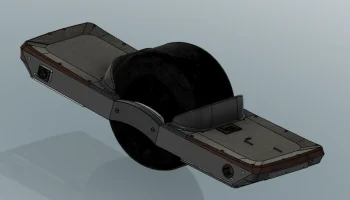 STL-файлы Lenco Wheel V4 для одноколеса своими руками......