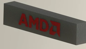 Логотип AMD 75 мм