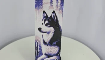Закладка Violet Husky, напечатанная на 3D-принтере - мног... 2