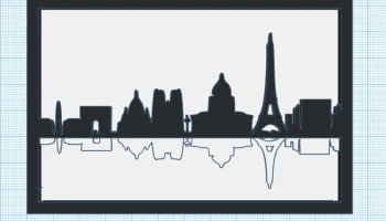 Силуэты городских горизонтов (несколько вариантов дизайна... 5