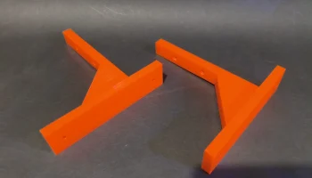 Сверхмощный неоново-оранжевый кронштейн для полки с 3D-пе... 1
