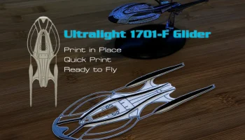 Планер USS Enterprise 1701-F с печатью на месте