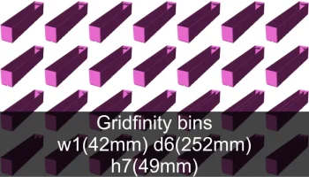 Коллекция чашек Gridfinity высота 7 (53 мм) 4