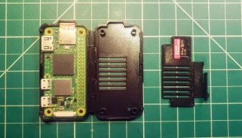 Чехол EDC Raspberry Pi Zero 2 Вт с отделением для запасны...