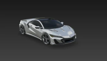Вдохновленный Honda NSX Type S 2022 года. 1